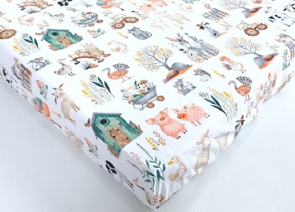 Prześcieradło bawełniane z gumką-Gospodarstwo